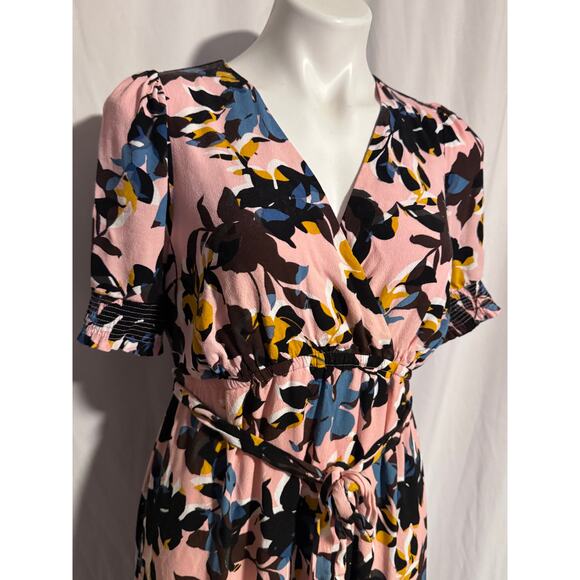 Motherhood Maternity Pink Floral Wrap Maxi Dress Size S - Picture 2 of 8